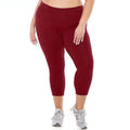 2-Pack: Plus Size Women's Ultra-Soft High Waisted Capri Leggings by DailySale