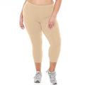 2-Pack: Plus Size Women's Ultra-Soft High Waisted Capri Leggings by DailySale