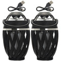2-Pack: Power-To-Go True Wireless Stereo Lantern Flame Speakers by DailySale