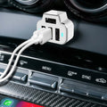 2-Pack: PowerUp 4 USB Port Car Charger Adapter by DailySale