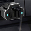 2-Pack: PowerUp 4 USB Port Car Charger Adapter by DailySale