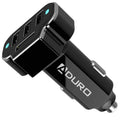 2-Pack: PowerUp 4 USB Port Car Charger Adapter by DailySale