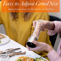 2-Pack: Premium Stainless Steel Salt and Pepper Grinder by DailySale