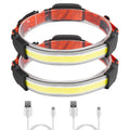 2-Pack: Rechargeable Headlamp 3 Light Modes Hand-Free by DailySale