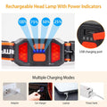 2-Pack: Rechargeable Headlamp 3 Light Modes Hand-Free by DailySale
