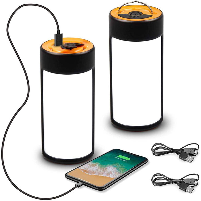 2-Pack: Rechargeable LED Camping Lantern by DailySale