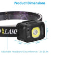 2-Pack: Rechargeable Motion Sensor Headlamp 6 Light Modes by DailySale