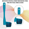 2-Pack: Rotary Scraper Rotating Spatula Scooping Portioning Food Processor by DailySale