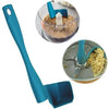 2-Pack: Rotary Scraper Rotating Spatula Scooping Portioning Food Processor