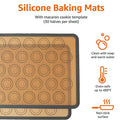 2-Pack: Silicone Nonstick Food Safe Macarons Baking Mat by DailySale