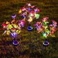 2-Pack: Solar-Powered Butterfly Flower Lamp by DailySale