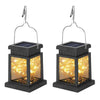 2-Pack: Solar Powered Hanging Lights 30 LED Beads