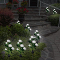 2-Pack: Solar Powered Rose Flower LED Decorative Lamp by DailySale