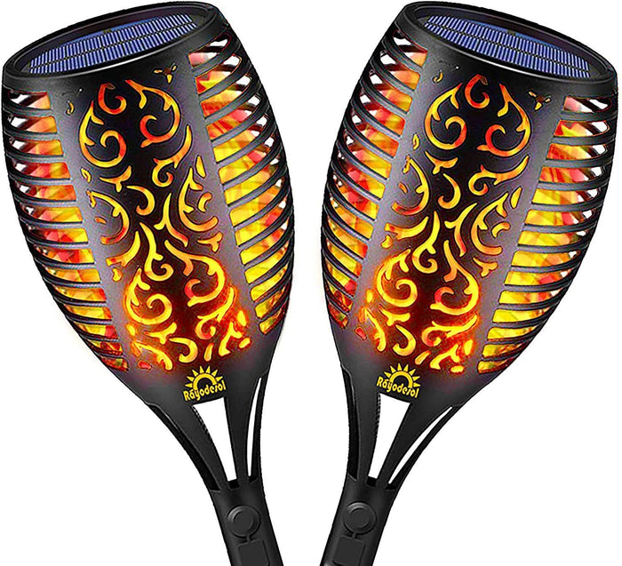 2-Pack: Solar Torch Lights Outdoor by DailySale