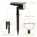 2-Pack: Solarek 32 LEDs Solar Landscape Spotlights by DailySale