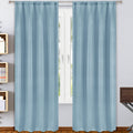 2-Pack: Solid Blackout Pole Top Window Curtain Panel by DailySale