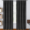 2-Pack: Solid Blackout Pole Top Window Curtain Panel by DailySale