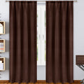 2-Pack: Solid Blackout Pole Top Window Curtain Panel by DailySale
