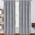 2-Pack: Solid Blackout Pole Top Window Curtain Panel by DailySale