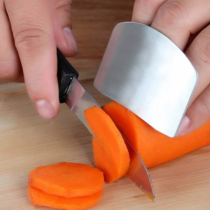 2-Pack: Stainless Steel Finger Protector For Cutting, Chopping and Dicing by DailySale
