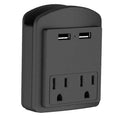 2-Pack: Surge Protector 2 Wall Outlets and 2 USB Ports by DailySale