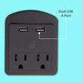 2-Pack: Surge Protector 2 Wall Outlets and 2 USB Ports by DailySale
