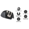 2-Pack: Ultra Sharp Knife Sharpener and Stainless Steel Vegetable and Meat Slicer Holder by DailySale