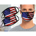 2-Pack: USA American Flag Reusable Washable Mask by DailySale