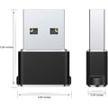 2-Pack: USB C Female to USB Male Adapter by DailySale