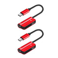 2-Pack: USB-C to 3.5mm Audio Plug Adapter by DailySale