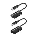2-Pack: USB-C to 3.5mm Audio Plug Adapter by DailySale