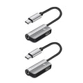 2-Pack: USB-C to 3.5mm Audio Plug Adapter by DailySale