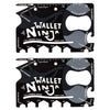 2-Pack: Wallet Ninja 18-in-1 Credit Card Sized Multi-tool