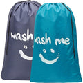 2-Pack: Wash Me Travel Laundry Bag, Machine Washable Dirty Clothes Organizer by DailySale