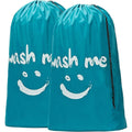 2-Pack: Wash Me Travel Laundry Bag, Machine Washable Dirty Clothes Organizer by DailySale