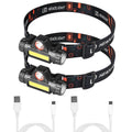 2-Pack: Waterproof Rechargeable Headlamp by DailySale