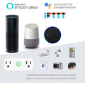 2-Pack: WIFI Smart Plug 10A Dual Smart individually Outlet by DailySale