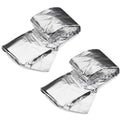 2-Pack: Windproof Aluminum Foil Emergency Blanket For Camping First Aid Blanket by DailySale