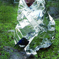 2-Pack: Windproof Aluminum Foil Emergency Blanket For Camping First Aid Blanket by DailySale