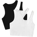 2-Pack: Women's Cropped Knit Tank Top by DailySale