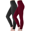 2-Pack: Women’s Fleece Lined High Waist Leggings by DailySale