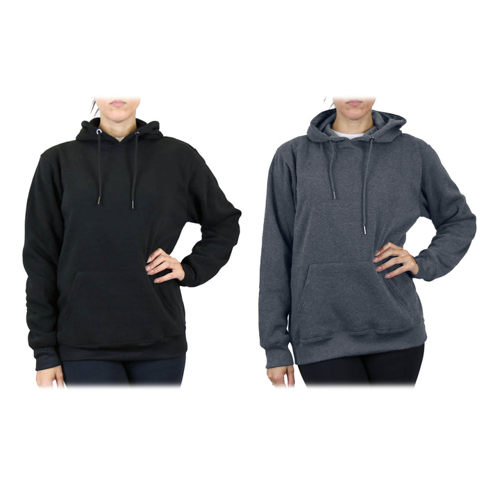 2-Pack: Women’s Fleece Pullover Hoodie - Assorted Color Sets by DailySale