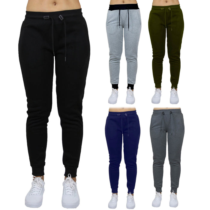 2-Pack: Women's French Terry Fashion Jogger Lounge Pants by DailySale