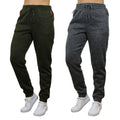 2-Pack Women's Loose-Fit Marled Fleece Jogger Sweatpants With Zipper Pockets by DailySale
