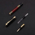 2-Pack: Wood Grain Classical Fountain Pen Ballpoint Pen by DailySale