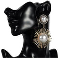 2-Pairs: Women's Imitation Pearl Alloy Earrings by DailySale