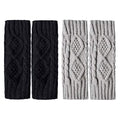 2-Pairs: Women's Winter Warm Knit Fingerless Gloves by DailySale