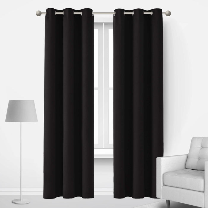 2-Panels: Deconovo Room Darkening Thermal Insulated Blackout Grommet Window Curtains by DailySale