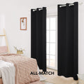 2-Panels: Deconovo Room Darkening Thermal Insulated Blackout Grommet Window Curtains by DailySale