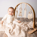 2 pc. zipper footie set | ivory & heather grey by Finn + Emma